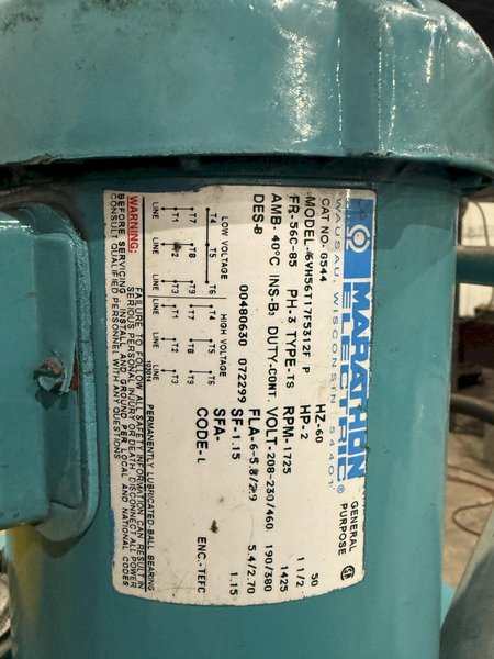 500 TON DRILL QUIP HORIZONTAL HYDRAULIC WHEEL PRESS WITH VICKERS HYDRAULIC UNIT: STOCK #23422