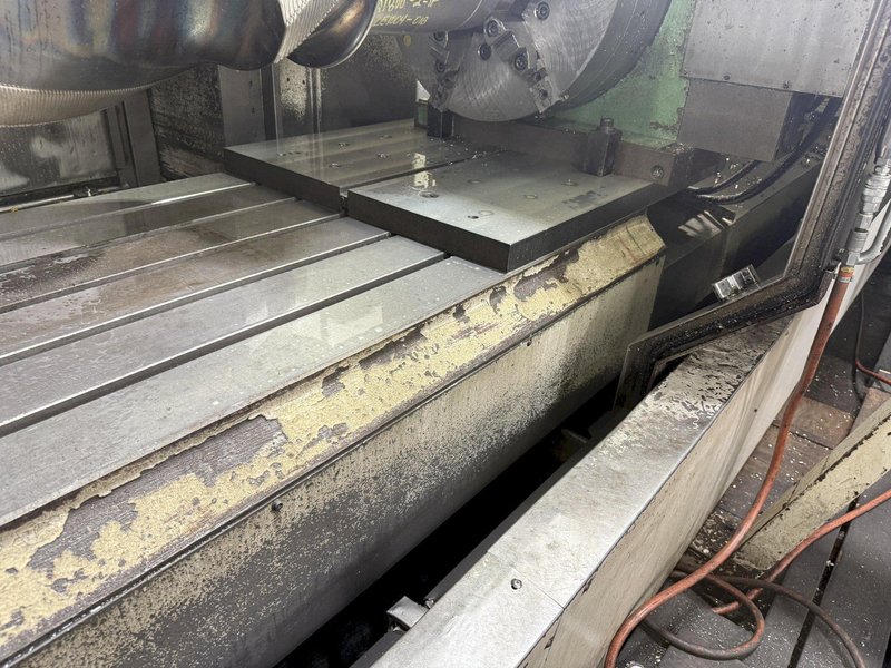 OKK, MODEL KCV 800 CNC VERTICAL MACHINING CENTER, 120" X, 33" Y, 28" Z, 40 ATC, 12,0000 RPM, 2007, EXC.