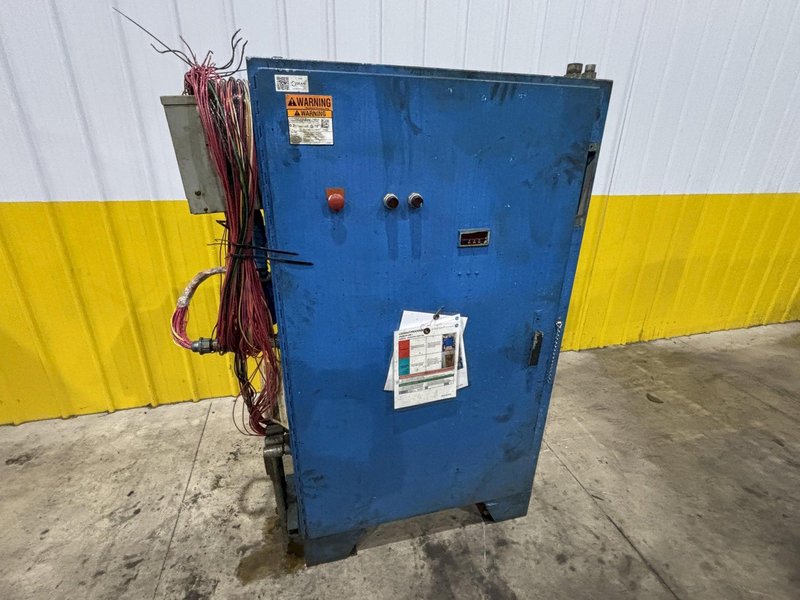 20,000 LBS X 60" ASC MODEL 20/25W DOUBLE END MOTORIZED COIL REEL UNCOILER WITH ASC 30M COIL CAR: STOCK #22513