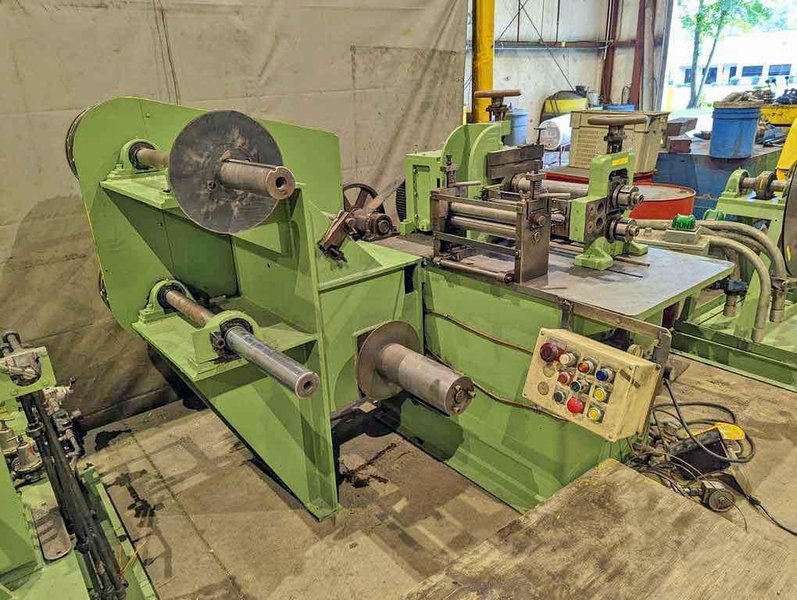12" x 2.50" x 1,000# Ruesch Slitting Line STOCK#3201