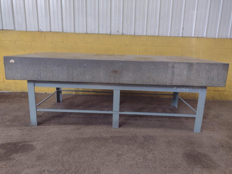 8' X 4' X 10" CHALLENGE PRECISION LAYOUT INSPECTION GRANITE TABLE: STOCK #23807