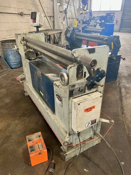 USED WDM MODEL B-2.6-48 4' X 20 GAUGE 3-ROLL INITAL PINCH PLATE ROLL