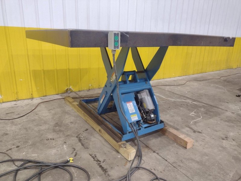 4,000 LBS X 71.75" X 71.75" LIFT PRODUCTS MODEL LPFT4W-040-36 HYRAULIC SCISSOR LIFT TABLE 110V: YOBRO #24988