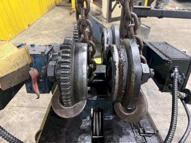 5 TON SHAW BOX SINGLE GIRDER POWERED CABLE HOIST &amp; TROLLEY, REMOTE CONTROLLED: YOBRO #25898