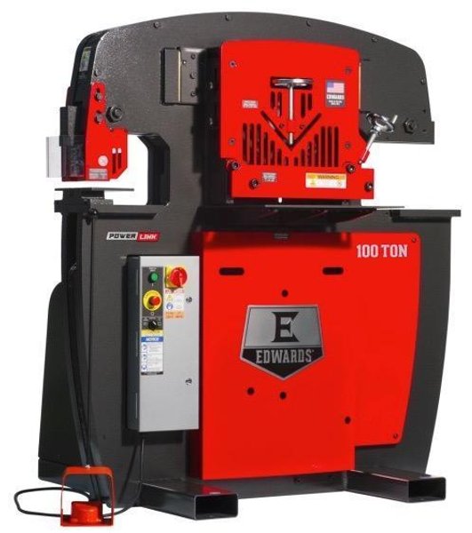 100 Ton Brand New Edwards Deluxe Ironworker, 2026 – Brand New W/Warranty, W/Powerlink System