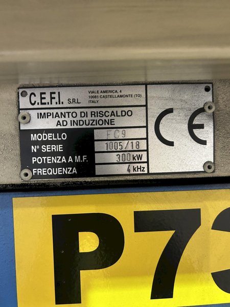 450 TON HYDROMEC HF-4500-CDS FORGING PRESS CELL W/ CEFI INDUCTION UNIT(NEW 2019)