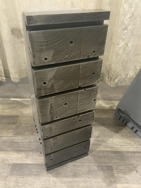 1 SET OF G &amp; L 12" X 36" HIGH T SLOTTED ANGLE PLATES: STOCK #81244