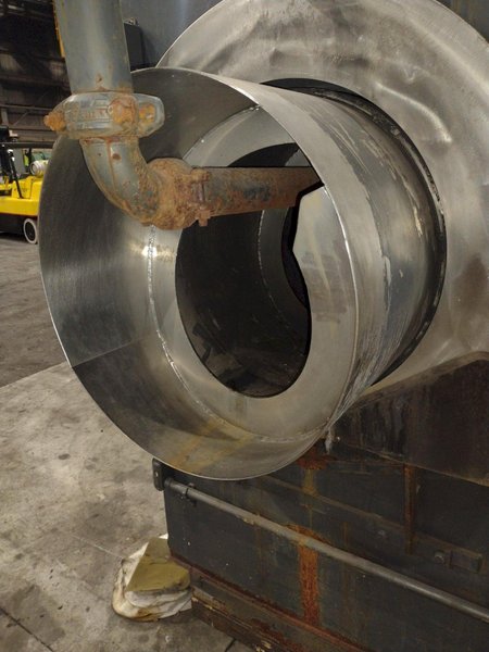 24" HURRICANE MODEL 250 2 STAGE ROTARY DRUM ELECTRIC HEAT STAINLESS STEEL PARTS WASHER: STOCK #13539