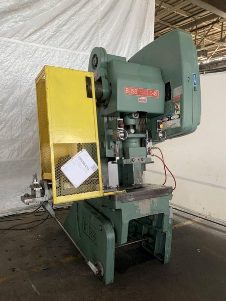 45 TON BLISS C-45 OBI PRESS. STOCK # 0327826