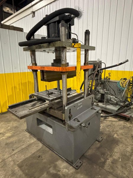 100 TON ROLLFORM INC HYDRAULIC 4 POST CUTOFF &amp; POWER UNIT, 12" STROKE: YOBRO #24328