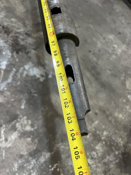 4" DIAMETER X 105" LONG BORING BAR WITH MORSE TAPER: STOCK #20650