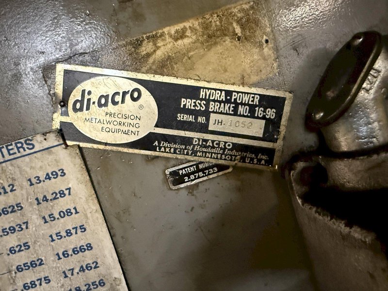 DIACRO HYDRA-POWER PRESS BRAKE: YOBRO #26341