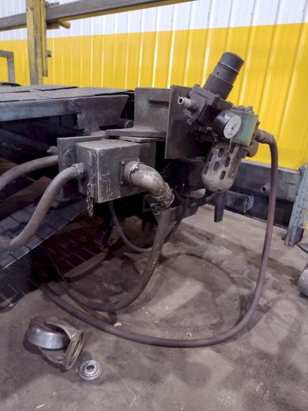 13' x 1/4" AMADA MODEL #M-4065 MECHANICAL POWER SQUARING SHEAR, FRONT GUAGING, CONVEYOR &amp; STACKER: STOCK #19272