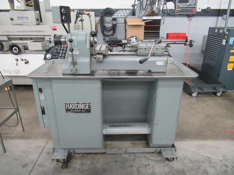 Hardinge DV-59 Speed Lathe, 6 Position End-Working Turret, Production Cross Slide, 5C Lever Collet Closer