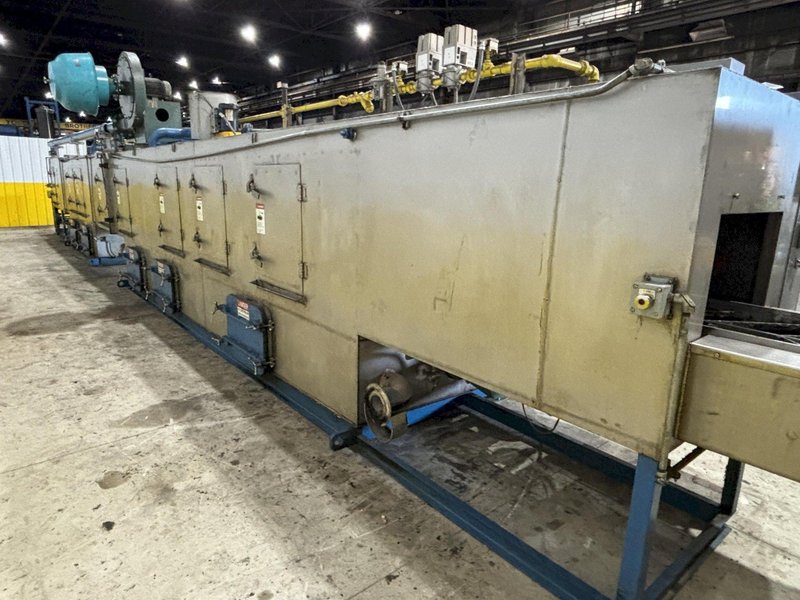 18" X 15" H X 4 STAGE CONTINENTAL EQUIPMENT CORP GAS HEAT STAINLESS STEEL CONVEYOR WASHER, NEW IN 2010: STOCK #21908