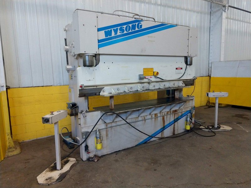 140 TON X 10' WYSONG MODEL #THS140-120 "HIGH SPEED" HYDRAULIC PRESS BRAKE: STOCK #13918