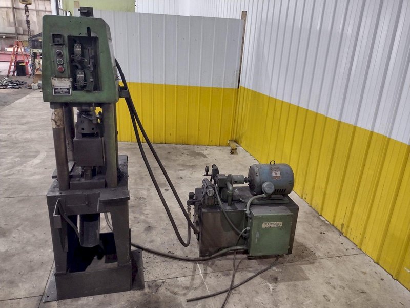 50 TON WA WHITNEY MODEL #664-138 HYDRAULIC 4 POST PRESS &amp; SHEAR: STOCK #22907