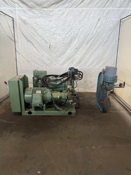 150 TON FRANKLIN MANUFACTURING C FRAME HYDRAULIC WEB PUNCH. STOCK # 0666125