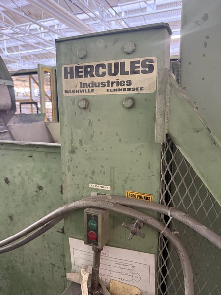 4000 LBS x 48" x 48" HERCULES IND MODEL HI-635 POWERED TILT DUMP HOPPER: YOBRO #26368