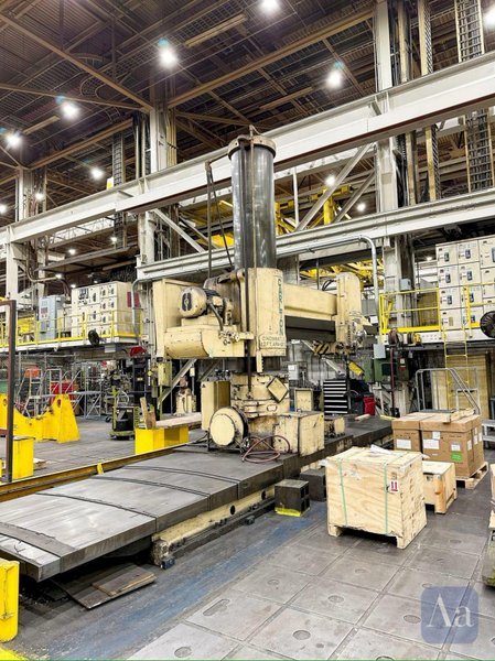 12' X 26" CARLTON MODEL #5A TRAVELING BASE RADIAL ARM DRILL: STOCK #21125