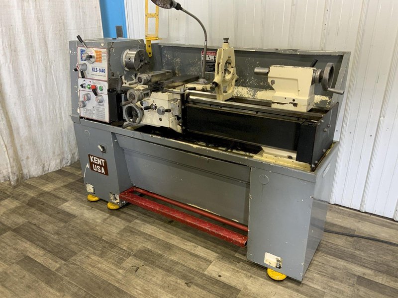 14" X 40" KENT MODEL #KLS-1440 GAP BED ENGINE LATHE: STOCK #80779