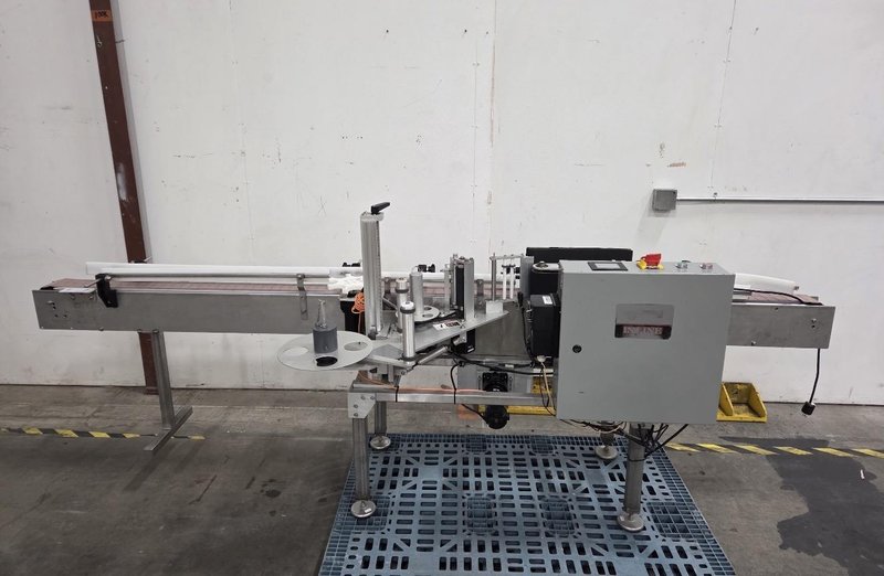 Meheen R Series Filling Line with In-Line Packaging RSC Rinser, 700VS Labeler, Zalkin Capper, Accumulation Table and Conveyor System – Complete Bottling Line, Lightly Used