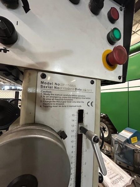 Baileigh DP-1500VS Inverter Driven Drill Press, 3 Speed Power Down Feed. 1-1/2 Mild steel capacity