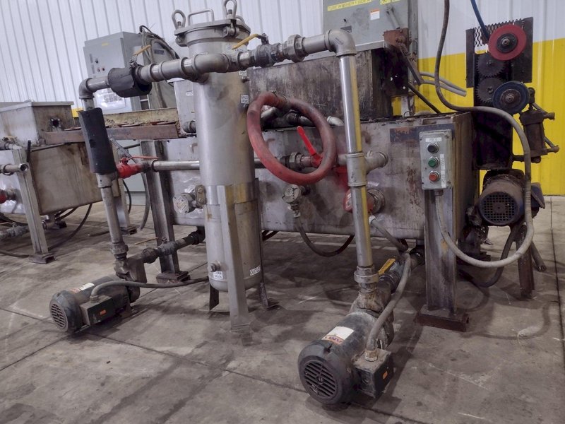 4" CAPACITY ULTRASONIC BAR &amp; TUBE CONTINUOUS WASHER: STOCK #22589