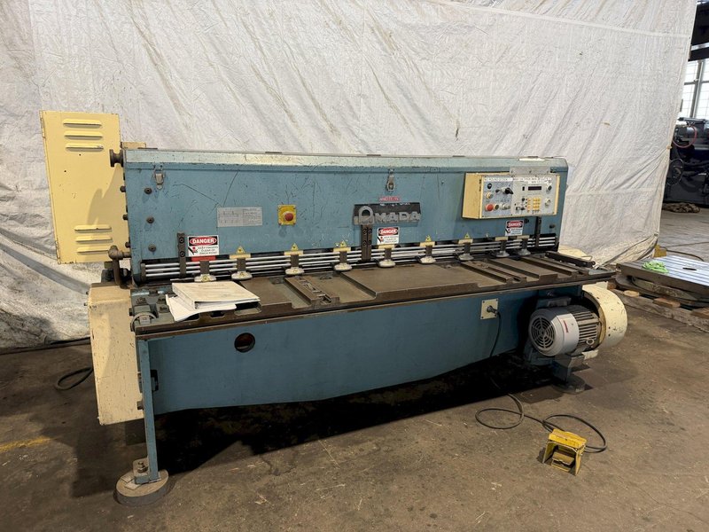 78" X .250" AMADA M–2060 MECHANICAL SQUARING SHEAR. STOCK # 1001225