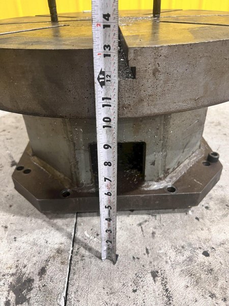 24" x 13" ROUND T-SLOTTED RISER TABLE: STOCK #21869