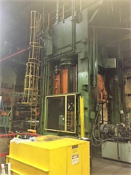 4000 TON DANLY H-4000-92-84 STRAIGHT SIDE HYDRAULIC PRESS. STOCK # 0679224