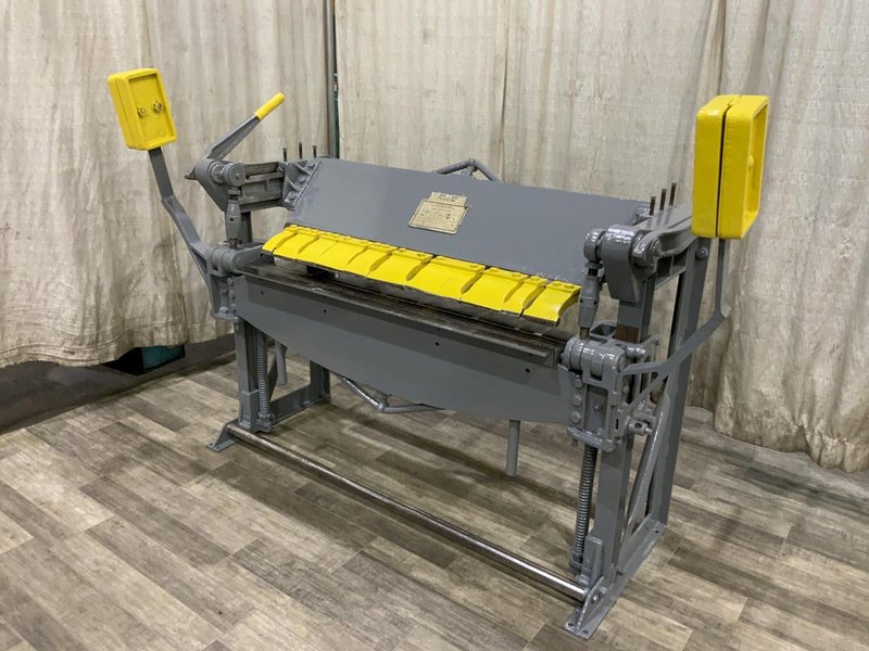 48" X 16 GA ROPER WHITNEY BOX &amp; PAN FINGER BRAKE: STOCK #81482