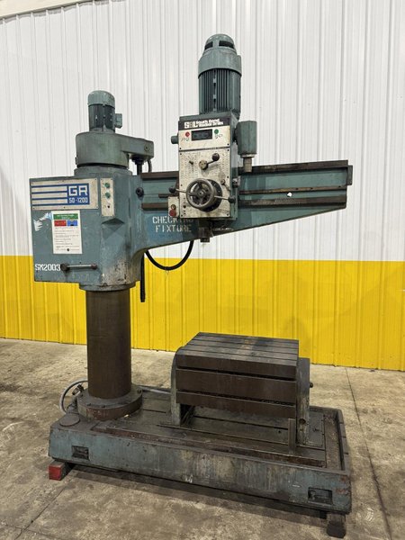 4' x 11" FORADIA SOUTH BEND MODEL #GR50-1200 RADIAL DRILL: YOBRO #24134