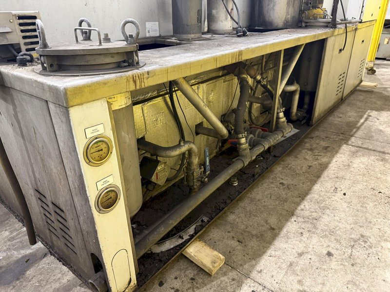 12" WIDE RANSOHOFF LEANVEYOR 3-STAGE STAINLESS STEEL MESH CONVEYOR PASS THROUGH PARTS WASHER, NEW 2017: YOBRO #24292