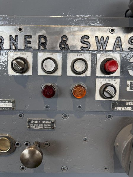 3A WARNER &amp; SWASEY M-3500 SADDLE TYPE TURRET LATHE. STOCK # 0345325
