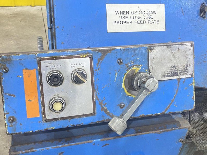 15" X 17" WF WELLS MODEL #F-15 TWIN POST HORIZONTAL BANDSAW: STOCK #21090