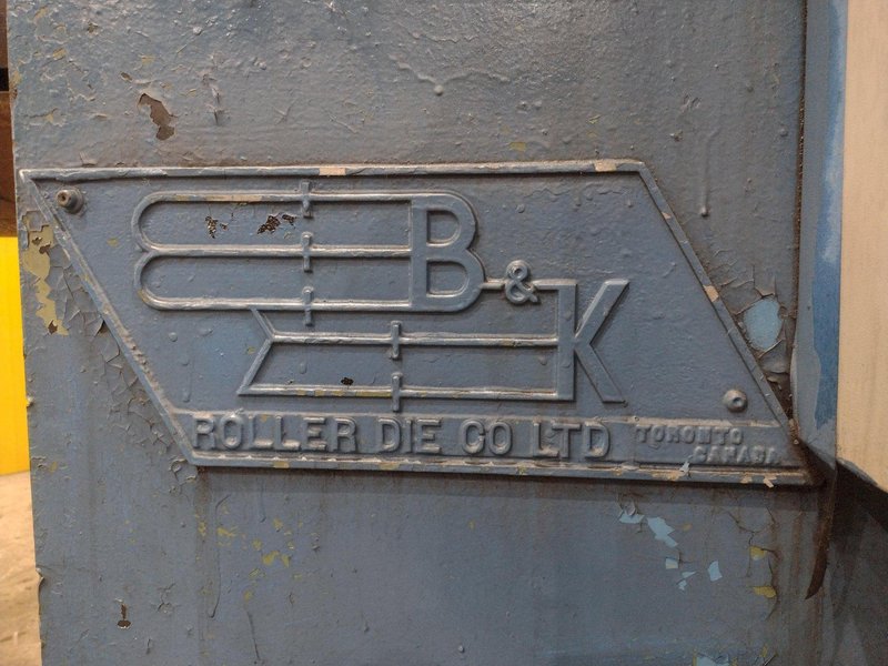 10,000 LB X 42” B&amp;K MOTORIZED UNCOILER COIL REEL : STOCK #22955