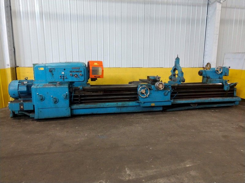 25" X 144" MONARCH SERIES 80 MODEL 2516 HEAVY DUTY ENGINE LATHE, 3" HOLE: STOCK #14833