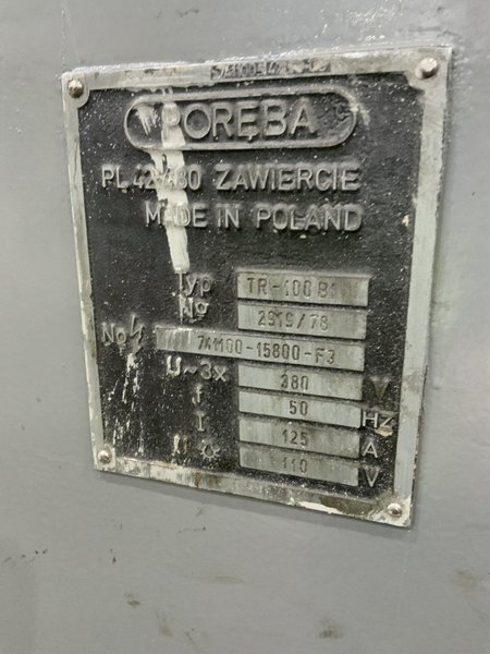 38" X 92" POREBA GAP BED ENGINE LATHE: STOCK #80622
