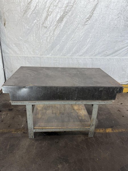 36" X 60" X 8" GRANITE SURFACE PLATE W/ STAND. STOCK # 0447325.