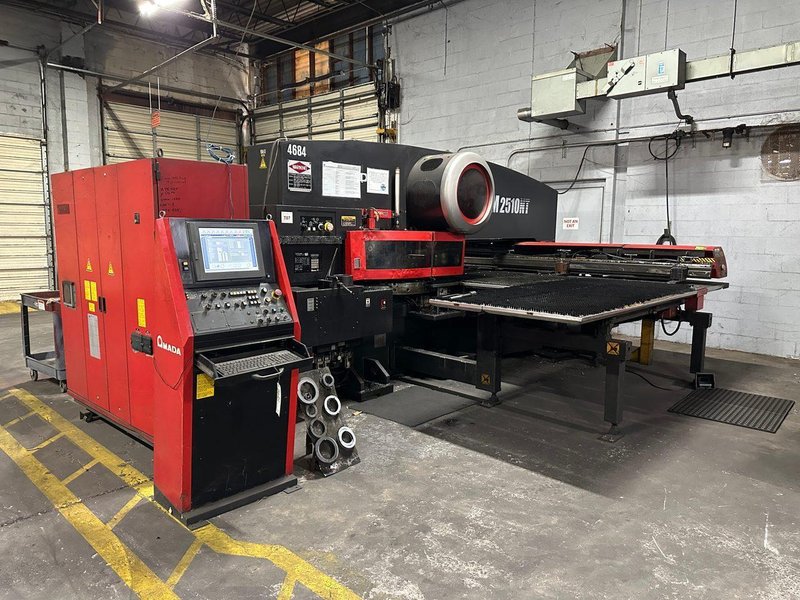 22 Ton Amada EM 2510NT CNC Turret Punch, 2004
