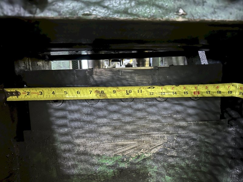 16" X 1" STEEL PLATE FRANKLIN FMI HYDRAULIC PUNCH &amp; SHEAR LINE: STOCK #23099