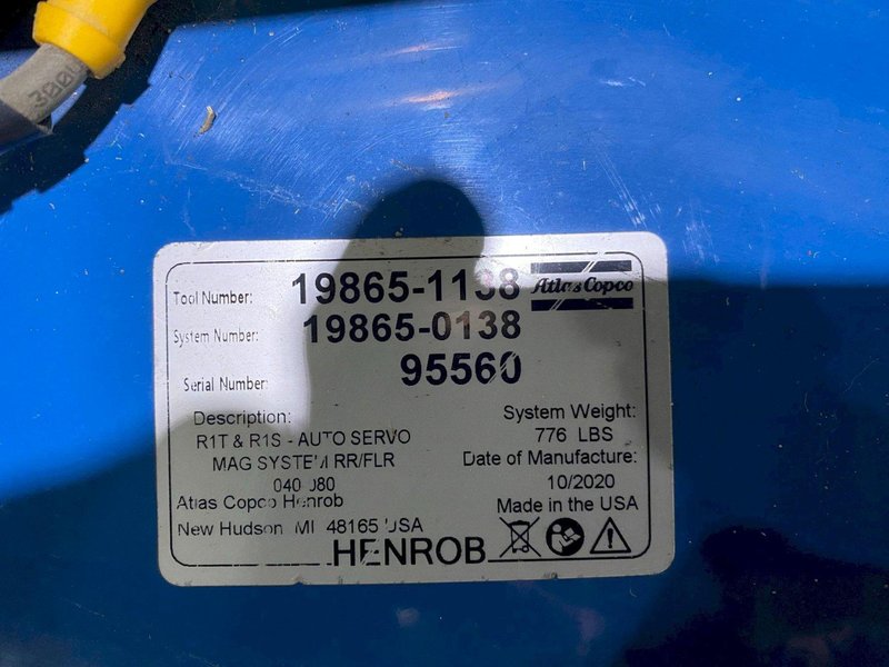 ATLAS COPCO HENROB 19865-1138 Self Piercing Riveter PARTS ONLY