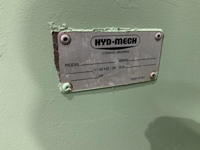 13" X 18" HYDMECH S-20M SERIES III HORIZONTAL BANDSAW: STOCK #80777