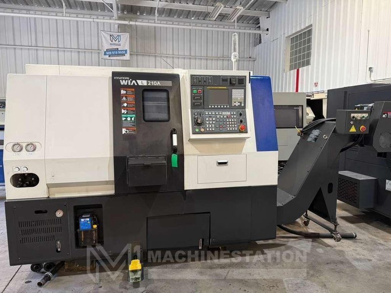 Hyundai WIA L210A CNC Turning Center – Bar Feeder Lathe