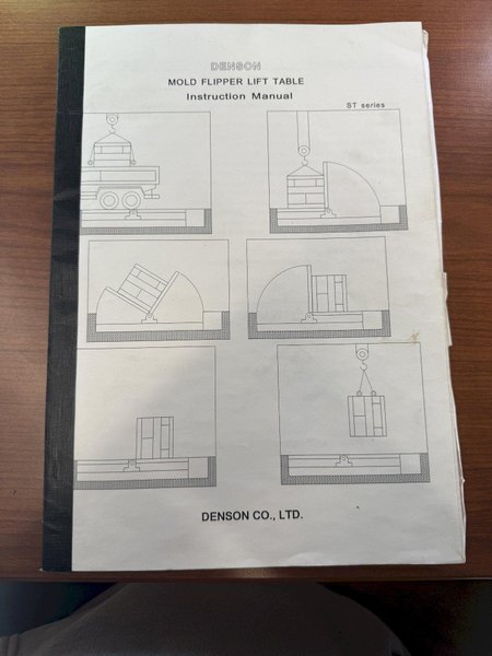 20 TON (40k LBS) DENSON MODEL #ST-1620 DIE LIFTING TABLE &amp; FLIPPER PLATFORM: YOBRO #24187