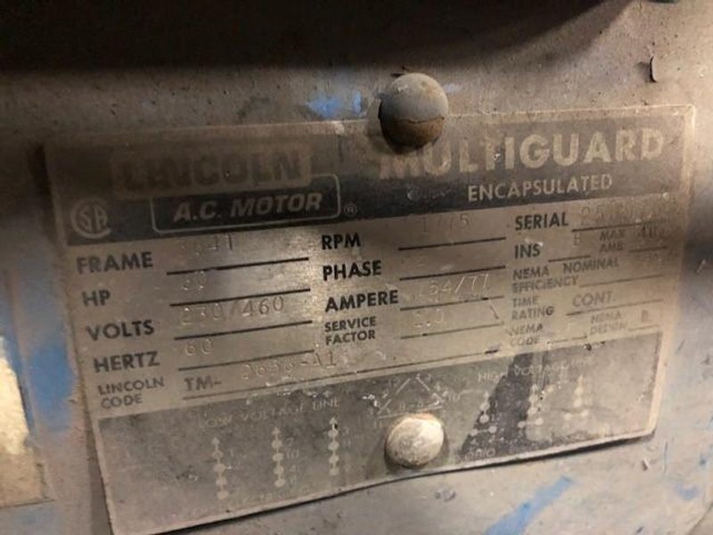 60HP LINCOLN HYDRAULIC POWER UNIT STOCK # 2891