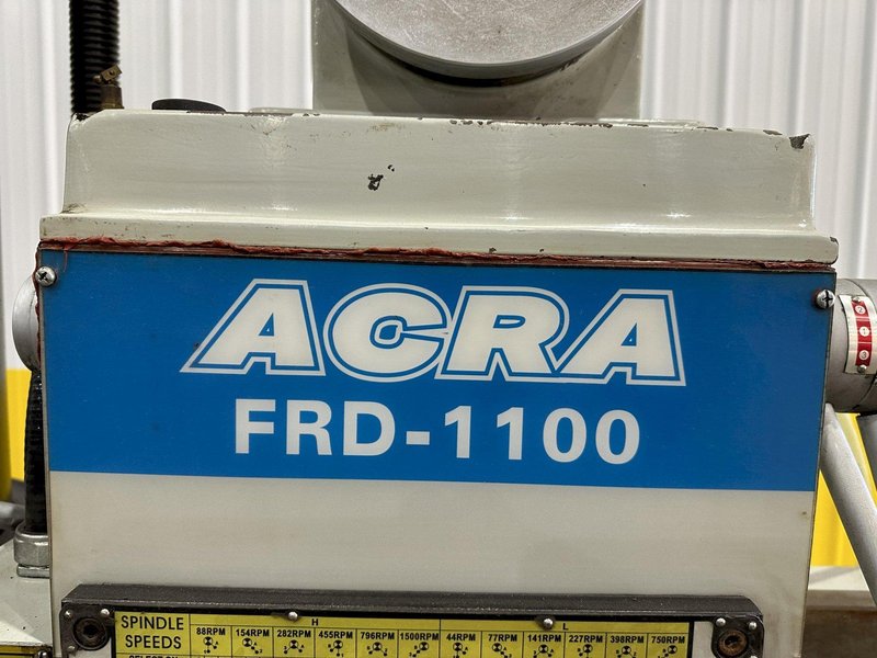 3' X 11" ACRA MODEL #FRD-1100 RADIAL DRILL: STOCK #19811