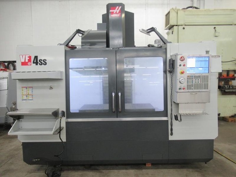 Haas VF-4SS CNC Vertical Machining Center, 50"x20"x25", 12K Spindle, Chip Auger, 4th Axis, 24 ATC