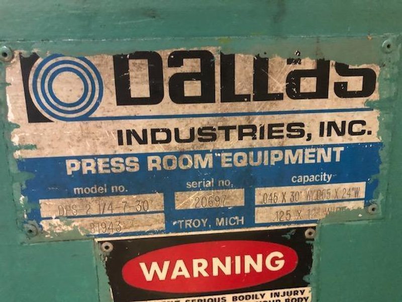 6000 LB x 30" x.125" Dallas Servo Feedline